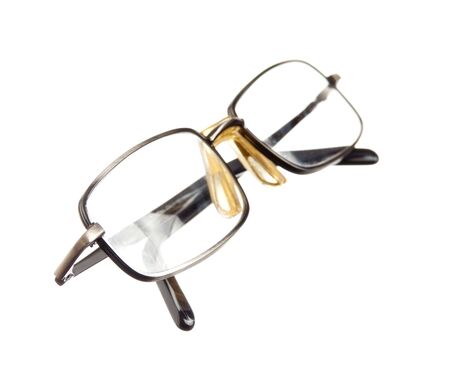 glasses isolated on white backgroundの写真素材