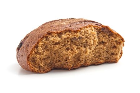bread  isolated on a white  backgroundの写真素材