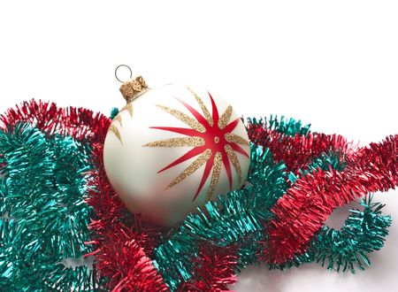 Christmas decoration isolated on a white  background の写真素材
