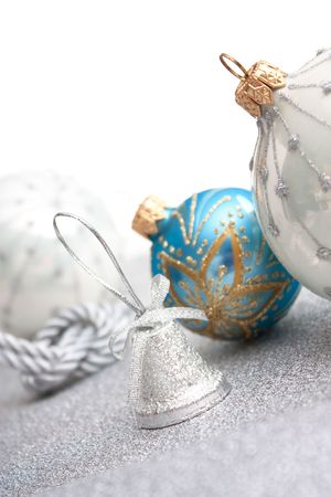 Christmas decoration  isolated on a white  background の写真素材