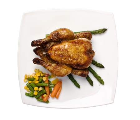dish of fried chicken with vegetables
の写真素材