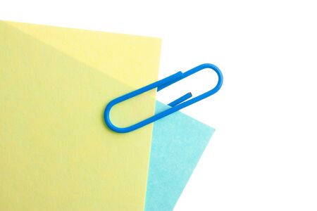 Many reminder notes  isolated on a white backgroundの写真素材