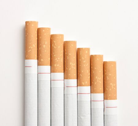 stairway to hell out of cigarettesの写真素材