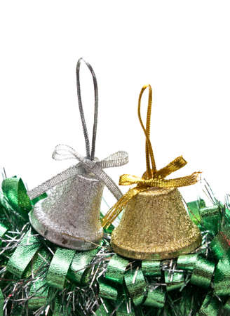 Christmas bell  isolated on white background の写真素材