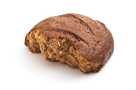 bread  isolated on a white  backgroundの写真素材