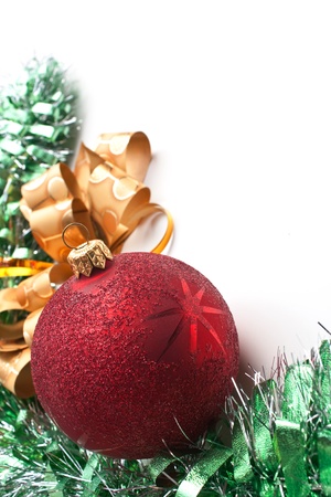 Christmas decoration  on Christmas background の写真素材