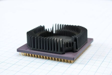Old electronic componentsの写真素材