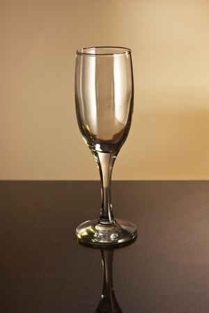 empty wine glassの写真素材