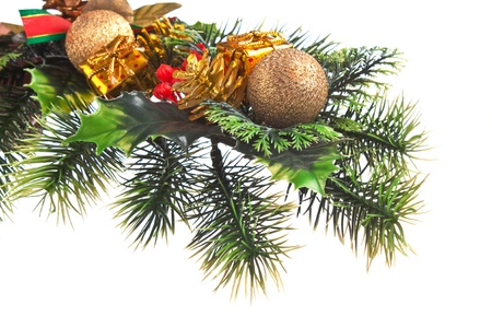 Christmas decoration  isolated on a white  background の写真素材