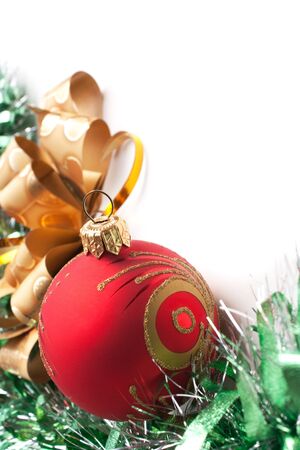 Christmas decoration  on Christmas background の写真素材