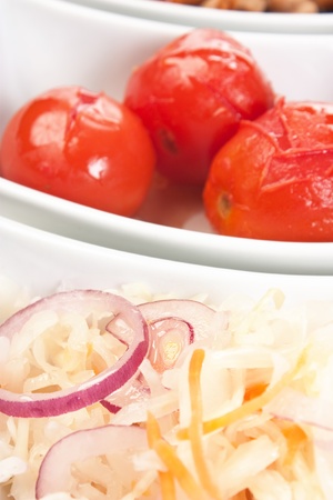 salad of pickled vegetablesの写真素材