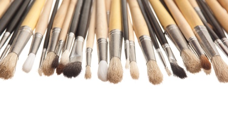 brush drawing isolated on a white backgroundの写真素材