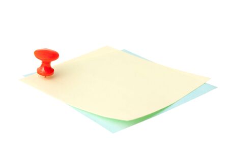 Many reminder notes  isolated on a white backgroundの写真素材