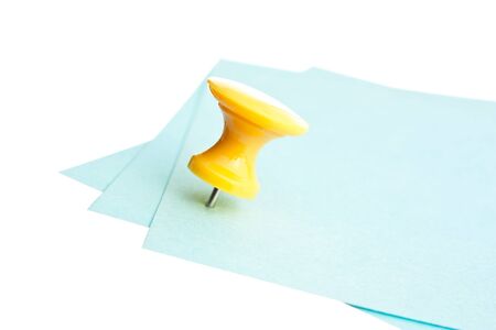 Many reminder notes  isolated on a white backgroundの写真素材