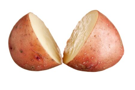 potato  isolated on white backgroundの写真素材