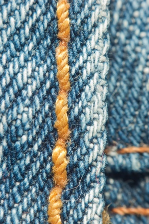 seam on the jeans macroの写真素材