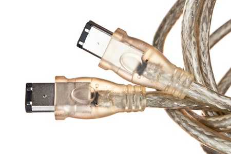 network cable isolated on white backgroundの写真素材