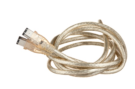 network cable isolated on white backgroundの写真素材