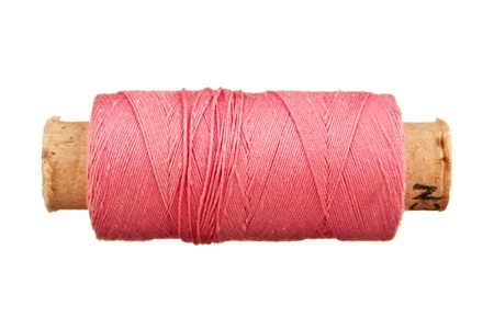 spool of thread isolated on a white  background の写真素材