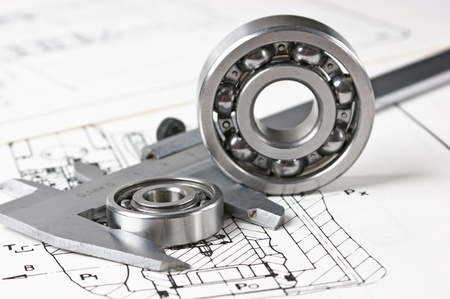 caliper and bearingsの写真素材
