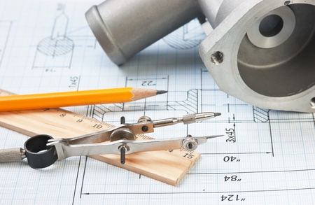 automotive parts and drawing