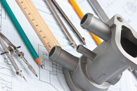 automotive parts and drawing