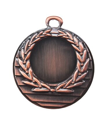 Bronze Medal  isolated on white backgroundの写真素材