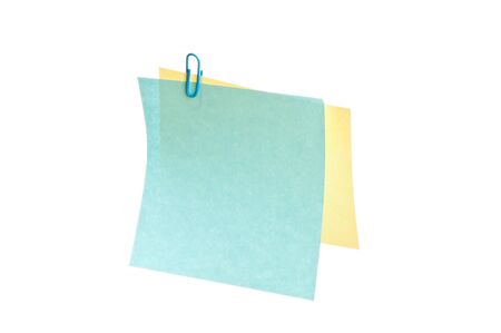 Many reminder notes  isolated on a white backgroundの写真素材