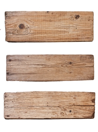 Old plank of wood isolated on white background Old plank of wood isolated on white background