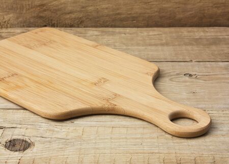 cutting board on a wooden table