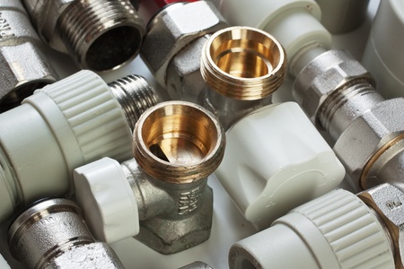 Set plumbing fittingsの写真素材