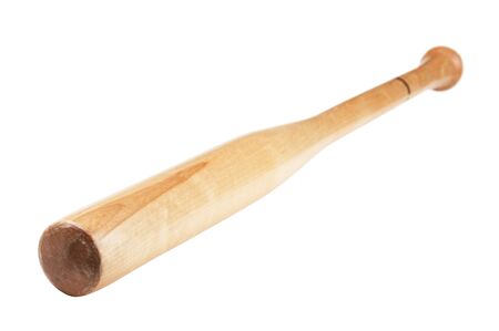 baseball bat isolated on white backgroundの写真素材