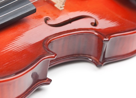 violin isolated on white background