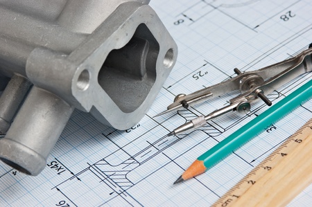 automotive parts and drawing