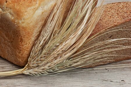wheat bread wheat bread on a wooden table
