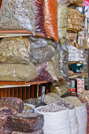 Spices on the Arab market, soukの写真素材