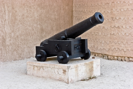 old cast-iron cannonの写真素材