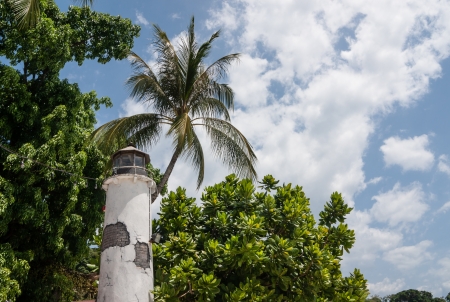 The lighthouse on the island of Ko Phi Phi Donの写真素材