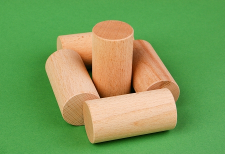 figures for the Russian game skittlesの写真素材