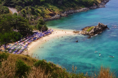 View of the Andaman Sea from the viewing point, Phuket , South of Thailand.の写真素材