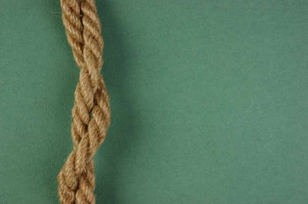 Rope on the green backgroundの写真素材