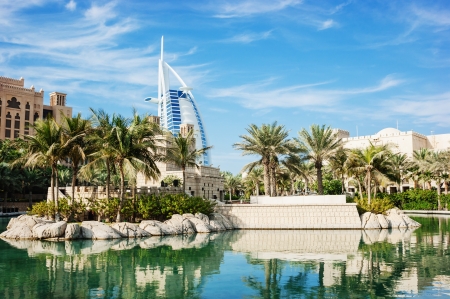 DUBAI, UAE - NOVEMBER 15: A general view of the world's first seven stars luxury hotel Burj Al Arab "Tower of the Arabs", also known as "Arab Sail" on November 15, 2012 in Dubai, UAEのeditorial素材