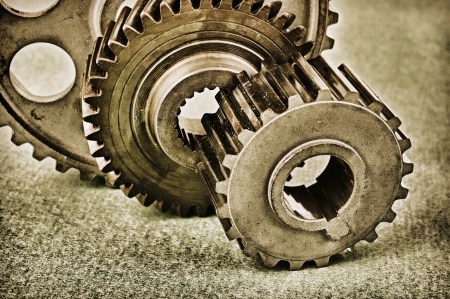 Old gearsの写真素材