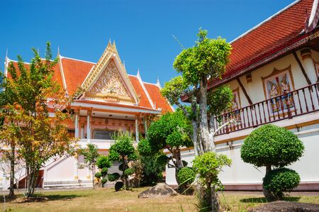 black monk temple in the south of Thailandの写真素材