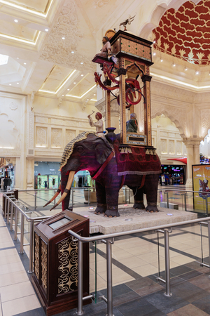 DUBAI, UAE-NOVEMBER 02: Interior IBN Battuta Mall store on November 02, 2013. Each salesroom is decorated in the style of different countries.のeditorial素材