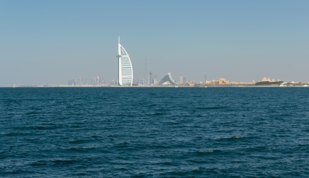 A general view of the world s first seven stars luxury hotel Burj Al Arabのeditorial素材