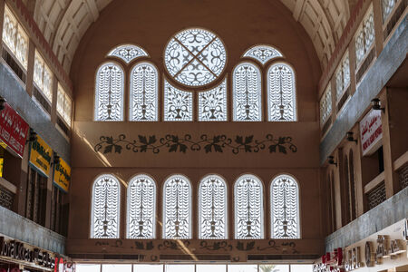 SHARJAH, UAE - OCTOBER 28, 2013: Central Souq Mega Mall opened on December 2001 and becoming one of leading retail and leisure destinations in UAE. It is one of largest malls in UAE at 800,000 sq. ft.のeditorial素材