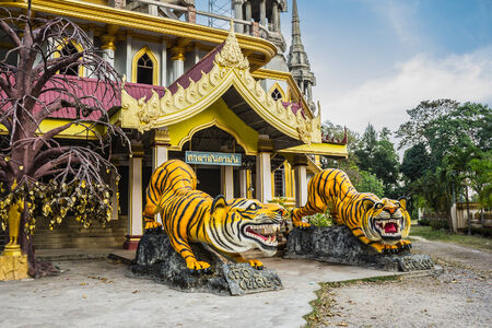 Buddhist temple in the south of Thailandの写真素材