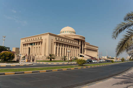 SHARJAH, UAE - OCTOBER 29, 2013  Sharjah Court  Justice House In Sharjah