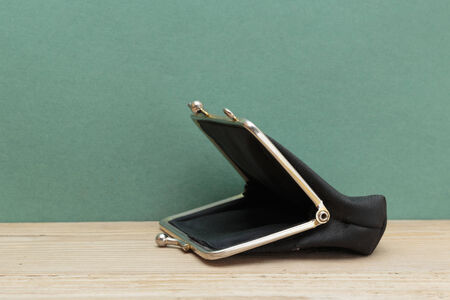 empty old purse